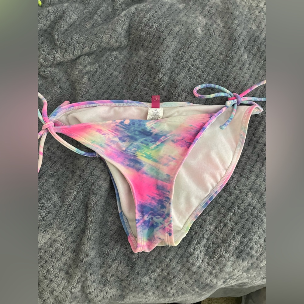 tie dye string bikini bottom